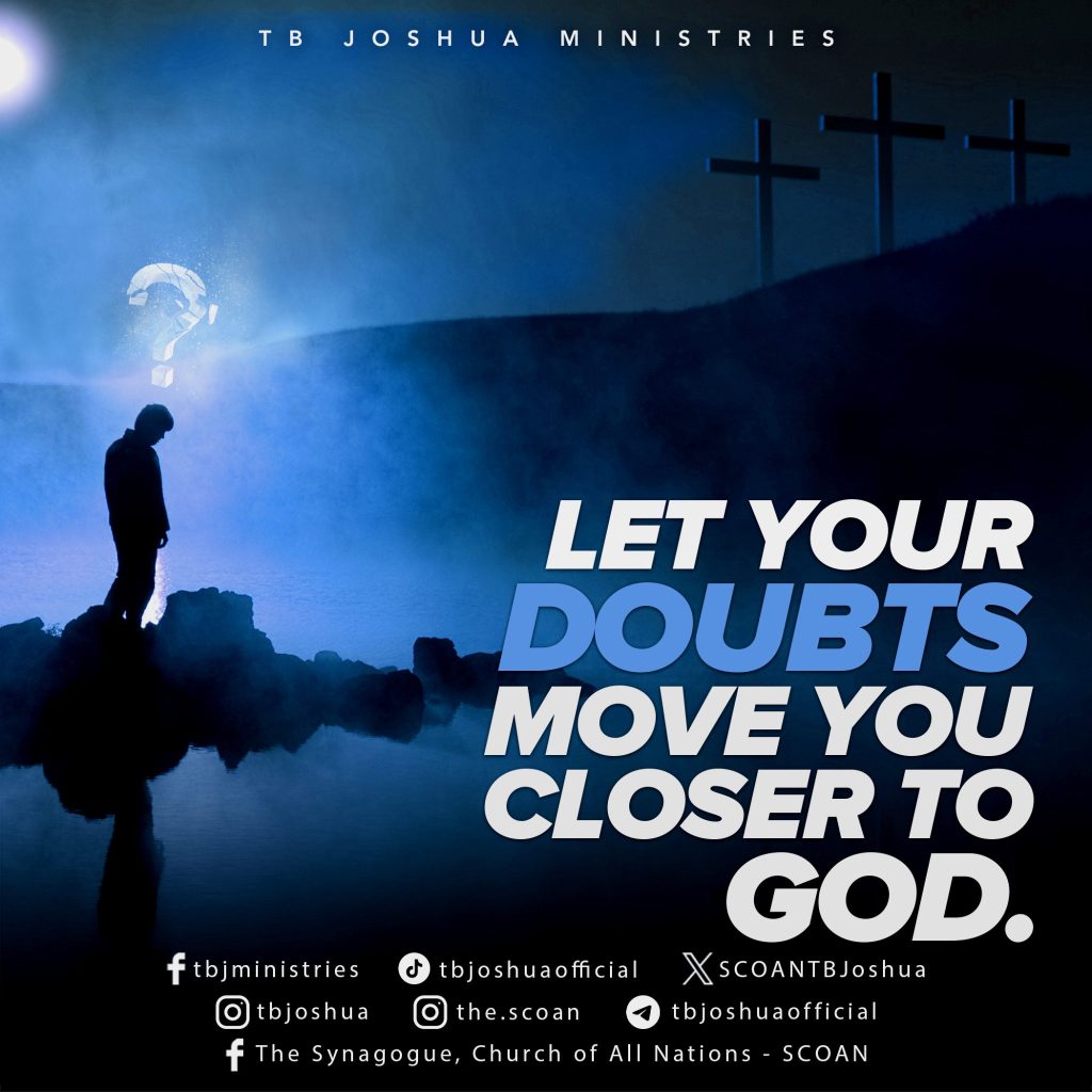 A believer seeking God in prayer while overcoming doubt and strengthening faith